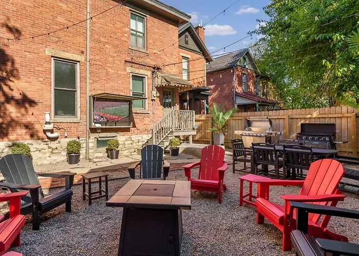Short North Luxury 4Br Free Parking & Fire Pit