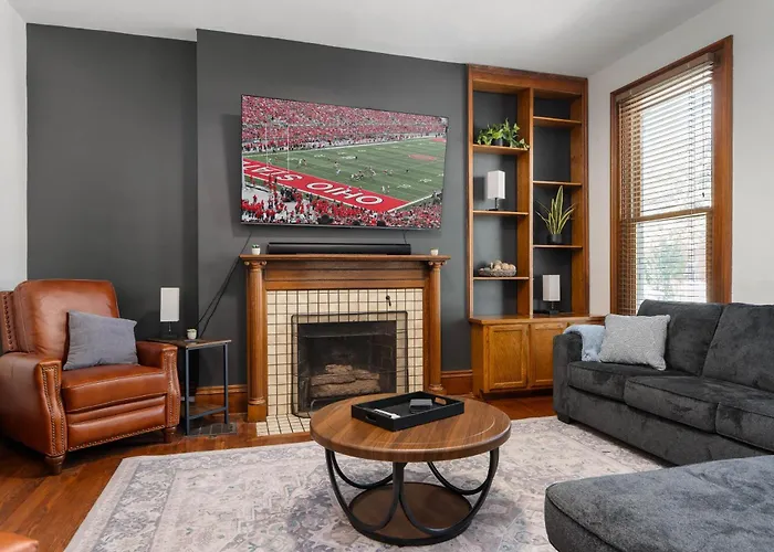 Short North Luxury 4Br Free Parking & Fire Pit